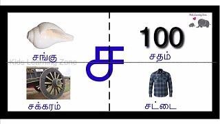 உயிர் மெய் எழுத்து - ச வரிசை சொற்கள்  ச சா சி சீ வரிசை சொற்கள்  sa varisai sorkalkidslearningzone