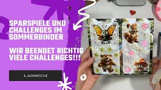 Sparspiele & Challenges  4.Juniwoche  Wir schaffen Platz für den Juli  #umschlagmethode