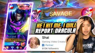 Dracula Meet Famous FB Girl Streamer Shai  This What Happened  MLBB