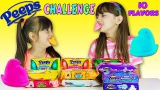 PEEPS TASTE TEST CHALLENGE- Limited Edition Easter Peeps  Emily and Evelyn