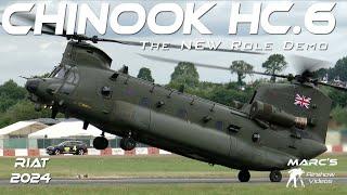 4Kᵁᴴᴰ RIAT 2024  Boeing Chinook HC.6 Royal Air Force  Role Demo