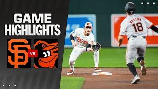 Giants vs. Orioles Game Highlights 91724  MLB Highlights