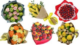 6 ideas a bouquet of fruits for a girl a woman on March 8 with her own hands