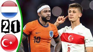 Netherlands vs Turkey 2-1 - All Goals & Highlights - euro 2024