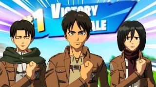 Eren Yeager Plays Fortnite ft. The Scouts