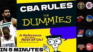 Explaining the CBA Rules in 5 Minutes  Which Teams are effected most?