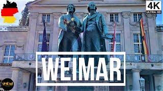  WEIMAR  GERMANY  PART 1  4K  A walking tour through the center