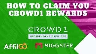 How To Claim Your Crowd1 Rewards  What is crowd1