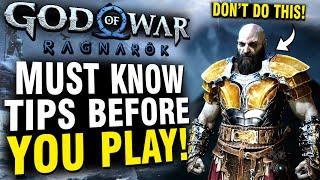 God of War Ragnarok - Must Know Beginner Tips BEFORE You Play