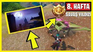 10. SEZON 8. HAFTA GİZLİ SAVAŞ YILDIZI YERİ - Fortnite Sezon X Hafta 8