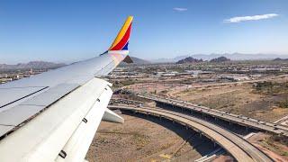 Southwest 570 landing LGB PHX Long Beach California Phoenix SkyHarbor Arizona Boeing 737 MAX8 N8740A