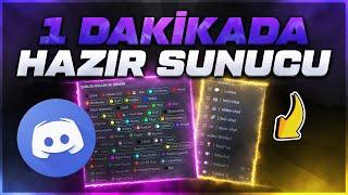 1 DAKİKADA EFSANE SUNUCU KURUN  DİSCORD SUNUCU KURMA 