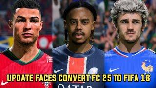 NEW FACEPACK CONVERT FC 25 TO FIFA 16 MOBILE INCLUDE TATTOS