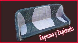 Tapizar En Gamuza o Suede Asiento Para un Barco de Carrera.