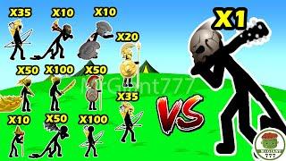 WHICH ARMY CAN BEAT ONE FINAL BOSS GOLDEN SPEARTON GRIFFON...  Stick War Legacy Mod  MrGiant777