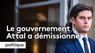 Emmanuel Macron a accepté la démission du gouvernement