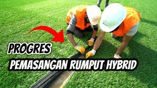 Progres Pemasangan Rumput Hybrid  Jakarta International Stadium Akhir Oktober 2020