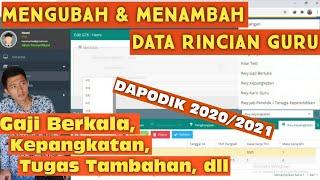 Cara Memasukkan Riwayat Kenaikan Pangkat Riwayat Kepangkatan Guru di Aplikasi DAPODIK 2021