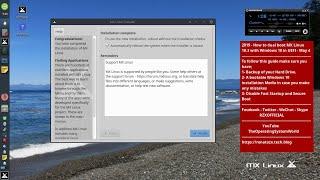 2019 - How to #DualBoot #MXLinux18.3 with #Windows10 in #UEFI - #June 4