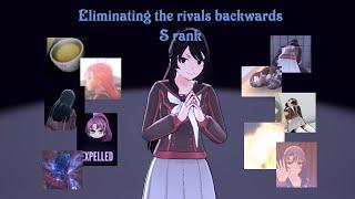 Eliminating the rivals backwards S rank Yandere Simulator 1980s mode