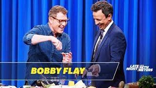 Bobby Flay Whips Up Guacamole and a Pimiento Cheese Dip Perfect for Game Day