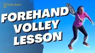 How to hit a tennis forehand volley