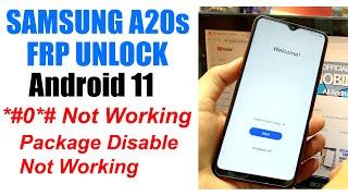 Samsung A20s FRP Bypass Android 11  a207F google account Unlock Package disable error