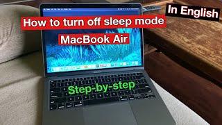 How to turn off sleep mode on MacBook Air in 2022  English 