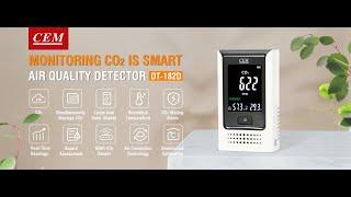 How to Use a Air Quality Monitor Indoor CO2 Monitor-DT-182D