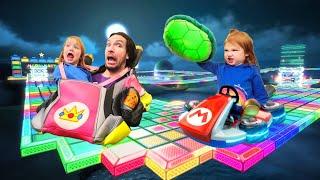 Adley App Reviews  Mario Kart Tour  New Race Game playing Baby Princess Peach and car makeover