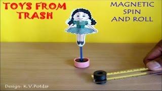 MAGNETIC SPIN AND ROLL - ENGLISH - Fun with magnets