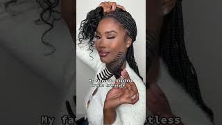 My favourite hairstyle for knotless braids 