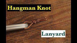 How to tie a leather hangman knot