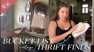 RARE THRIFT STORE FINDS Vintage Home Decor Thrift Haul & Decorating with Them in our Historic Home