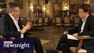 I supported the ostriches whats wrong with that? Viktor Yanukovych speaks to BBC Newsnight