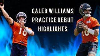  Caleb Williams practice DEBUT Highlights + Chicago Bears News Rookie Minicamp Day 1 recap
