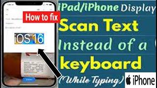 Fix iPhone Shows Scan Text Instead of a Keyboard While Typing