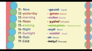 100 Useful Words in English and Malayalam  English With Jintesh 