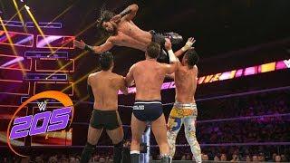 Mustafa Ali vs. TJP vs. Hideo Itami vs. Drew Gulak WWE 205 Live July 24 2018