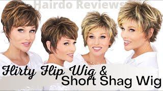 Hairdo DOUBLE Wig Review  FLIRTY FLIP WIG R11S+  SHORT SHAG WIG R829S+  AFFORDABLE PIXIES are IN