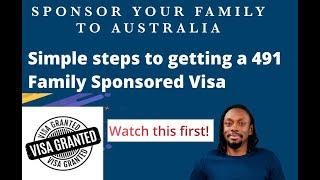 How to apply for Family Sponsored 491 Visa - the simple steps revealed #australia #travel #trending