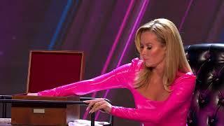 Amanda Holden Wearing Pink Latex Dress Britains Got Talent