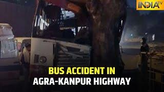 Uttar Pradesh Four Killed 11 Injured In Bus Accident In Kanpur-Agra Highway