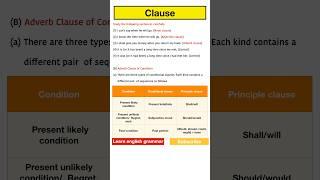 Adverb clause of condition english grammar @AmitNotes