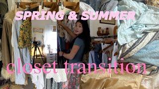 getting all my springsummer clothes out of retirement  CLOSET TRANSITION