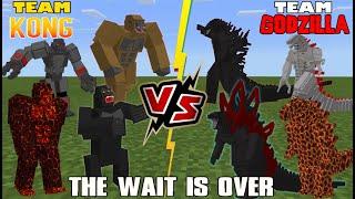 Team Kong VS Team Godzilla Why wait for the MOVIE? Minecraft PE