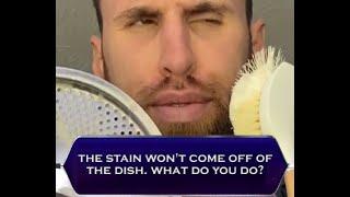 Dishwashing Millionaire How to get a stain off a dish