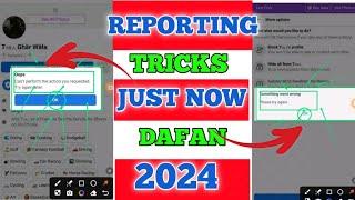 Facebook report new method 2024  Facebook id report kesy krein  live video