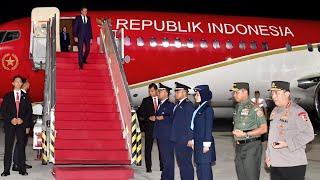 Kedatangan Presiden Jokowi dari Abu Dhabi Pangkalan TNI AU Halim Perdanakusuma 18 Juli 2024