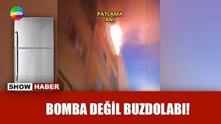 Buzdolabı bomba gibi patladı